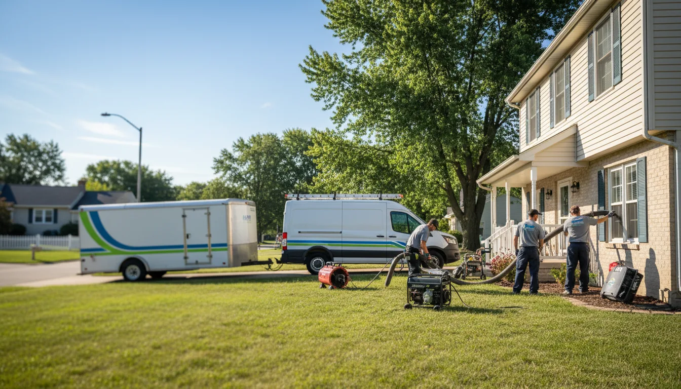 Flooded Basement Restoration And Cleanup With Repair in Bartlett, KS near me
